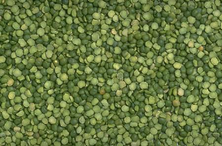Dried split peas.