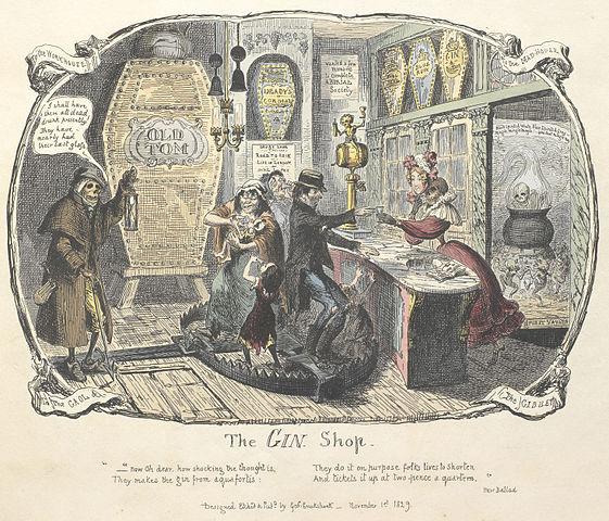 Thi gin shop, Cruishank scraps and sketches.