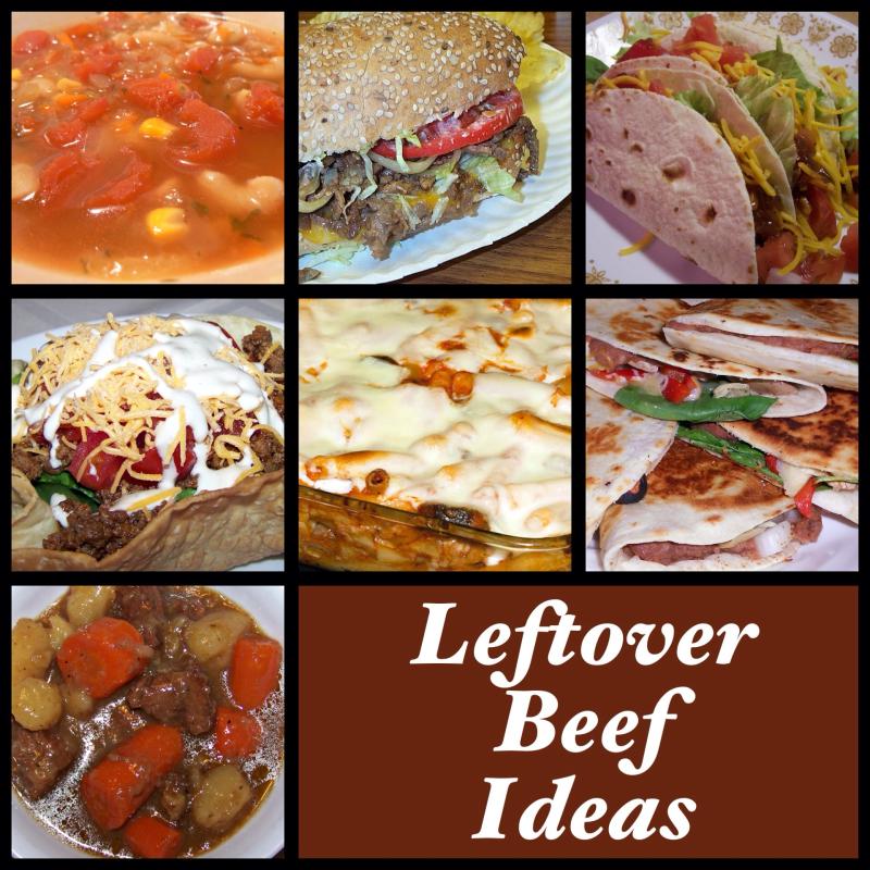 Ideas to do with leftover beef.