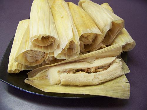 Chicken tamales.