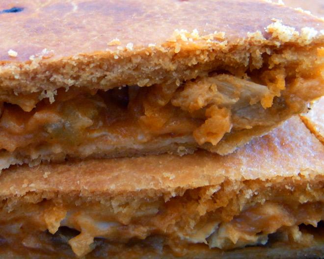 Empanada with tuna filling.