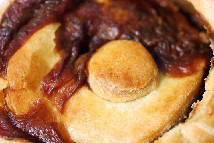 Steak, kidney and ale pie.