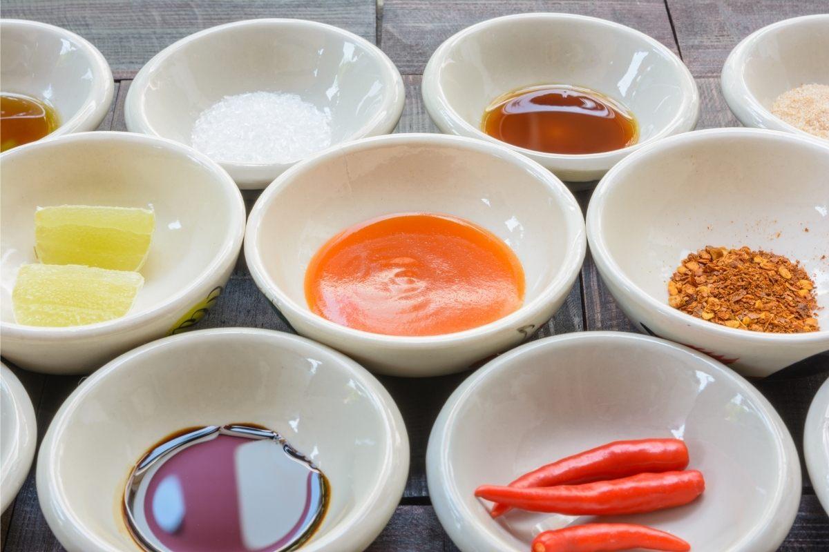 Food flavorings for Thai cuisine.