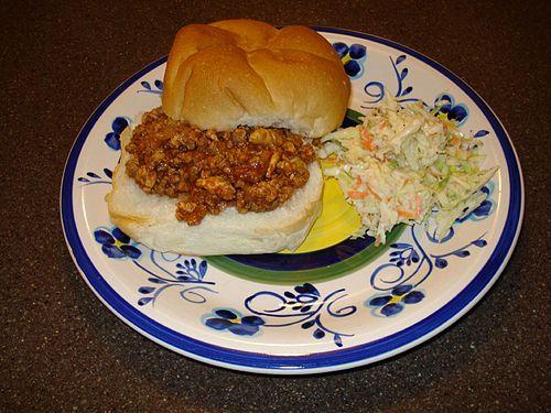 Sloppy Joe in a bun