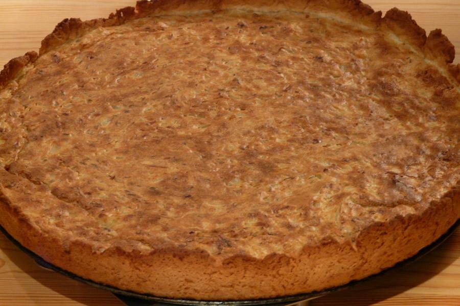 Zwiebelkuchen, a German onion tart.