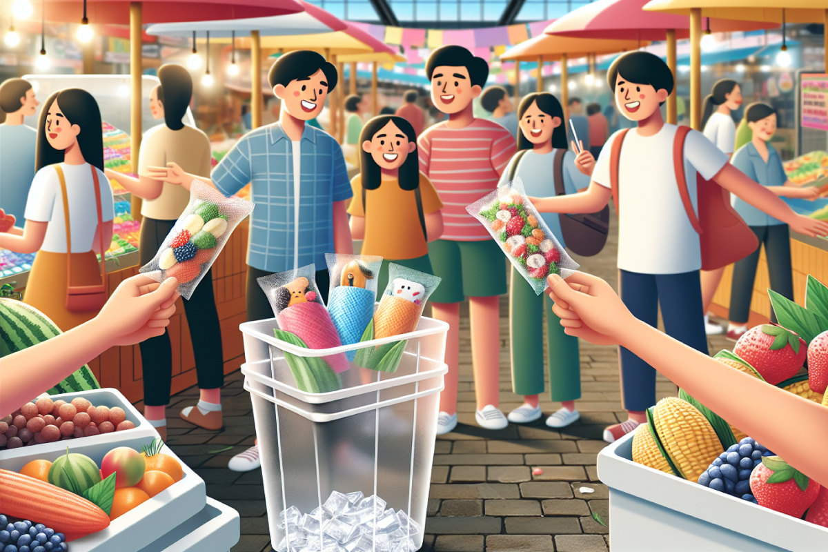 Edible packaging for reducing waste.