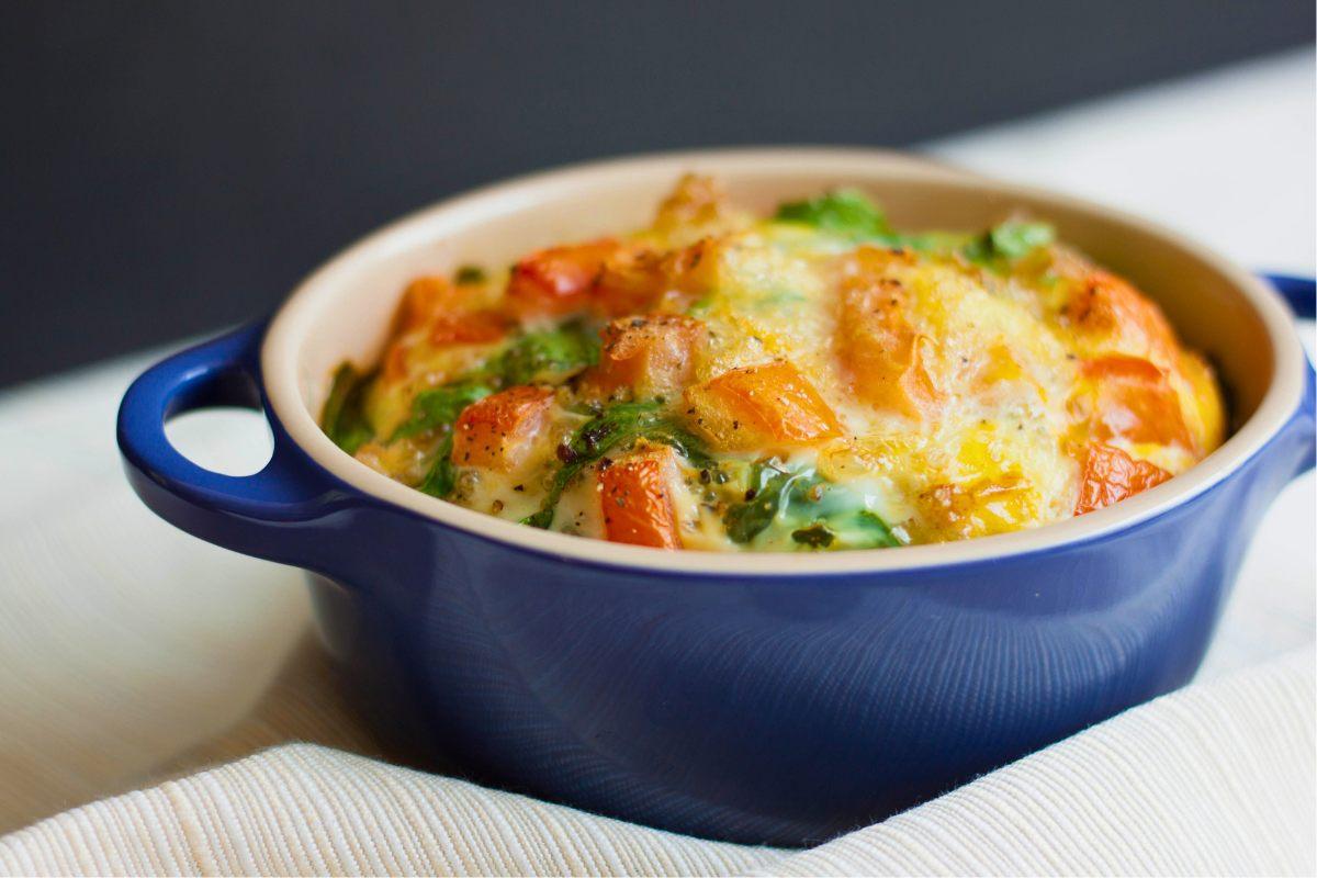 Personal breakfast casserole.