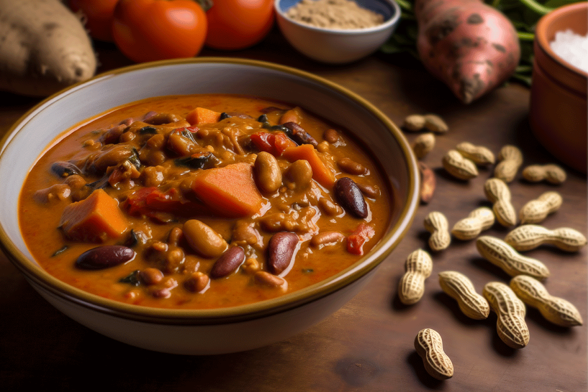 Vegetarian West African peanut stew.