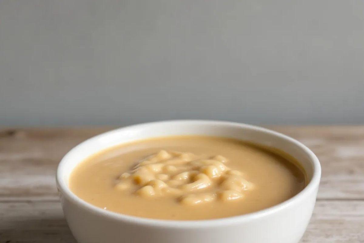 A bowl of traditional motoho, a fermented sorghum porridge.