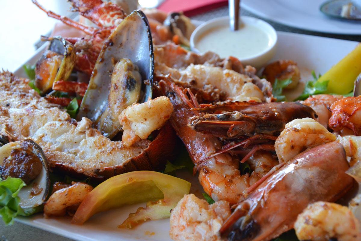 A meal in Seychelles.