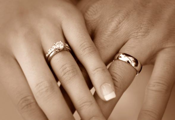 Wedding rings.