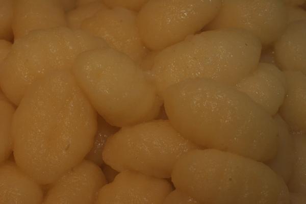 Boiled gnocci.