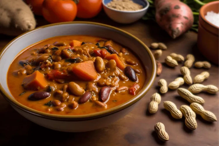 Vegetarian West African peanut stew.