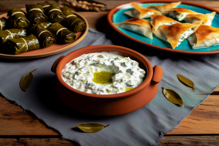A selection of Greek apperizers.