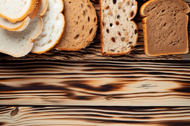 Selection of sliced bread for cucumber sandwiches.