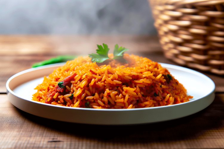Jollof rice, a popular West African dish.