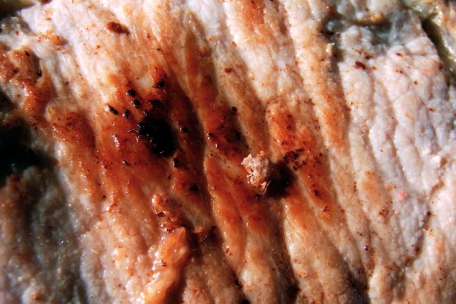 Grilled pork loin.