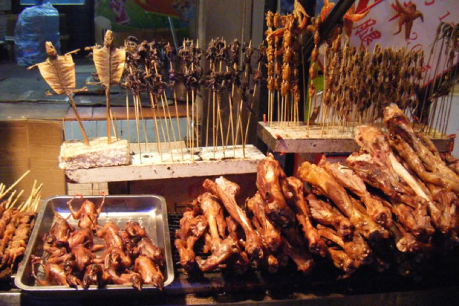 A food stand in Beijing.