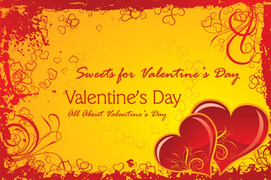 Sweets for Valentin'es Day graphic.