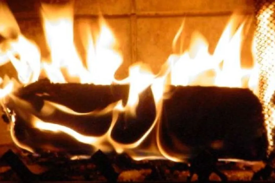 Wood smoke.