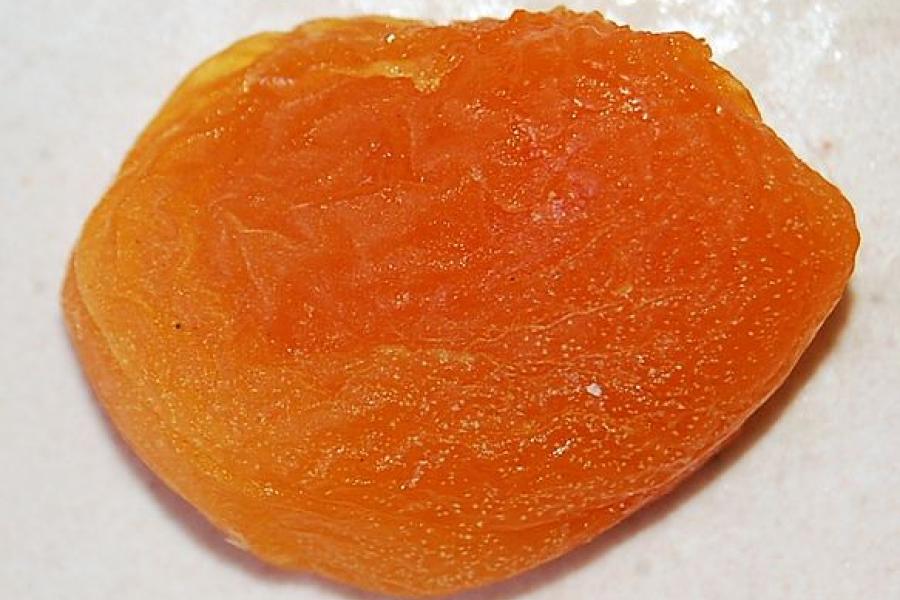 Dried apricot.