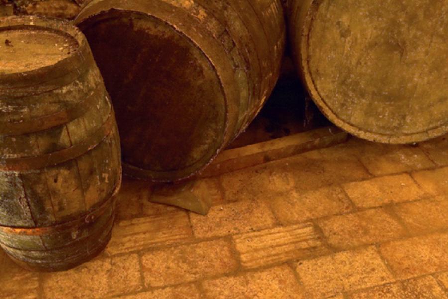Wine casks.