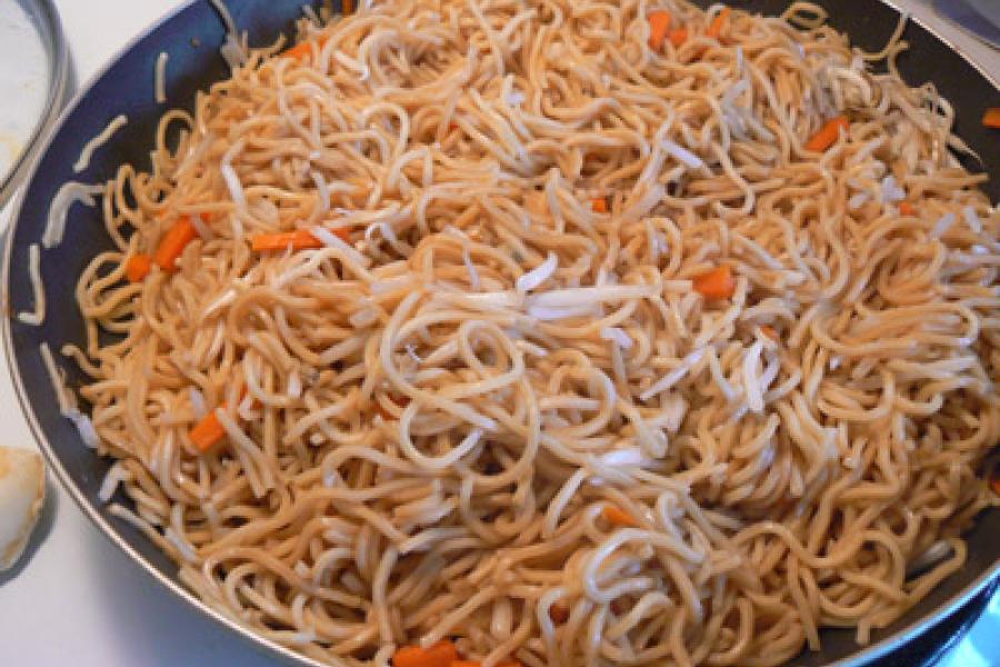 Vegetable chow mein.
