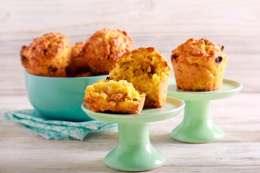 Carrot, raisin and applesauce muffins.