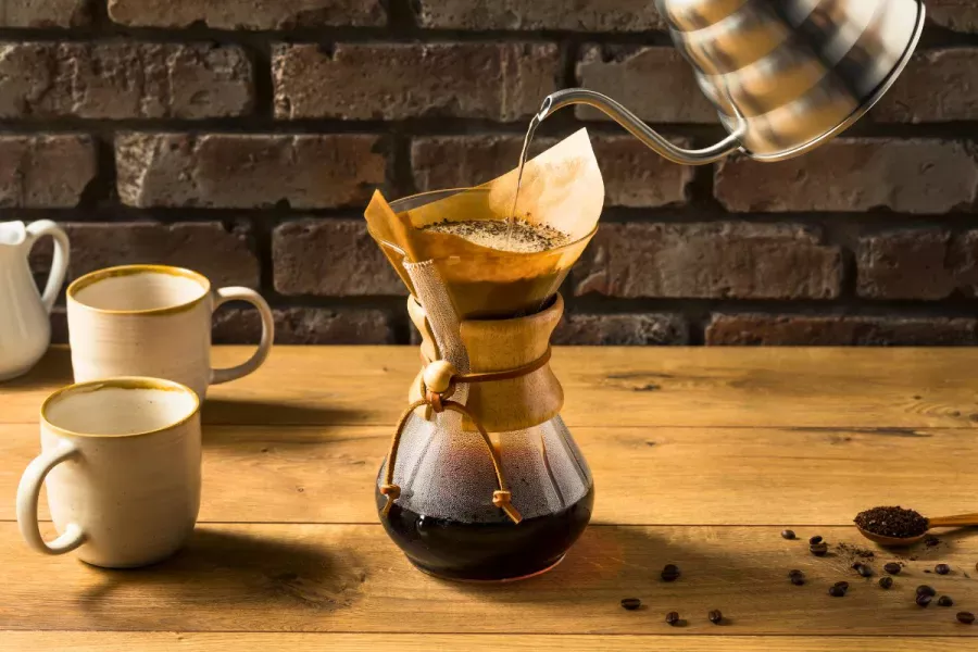 Home made pour-over coffee.