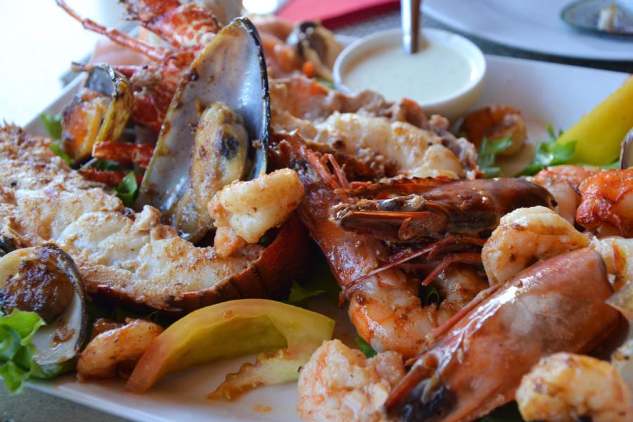 A meal in Seychelles.
