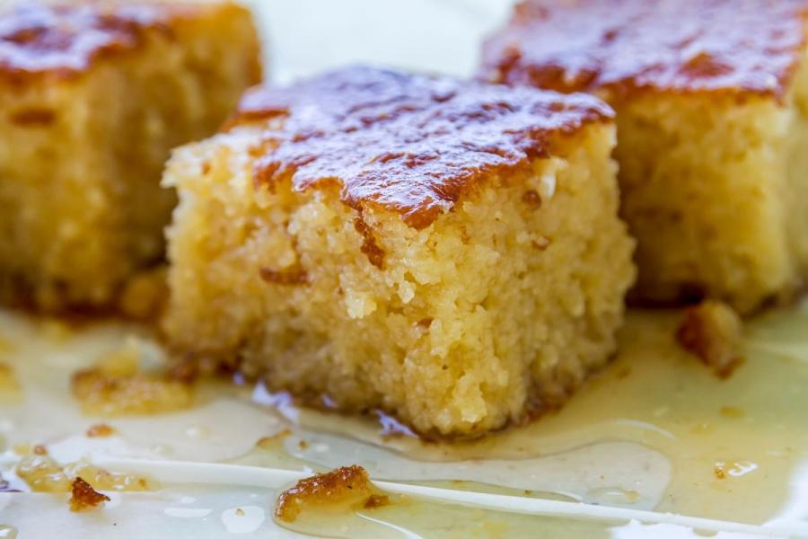 Revani, a Turkish cake.