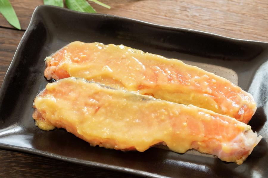 Salmon misozuke.
